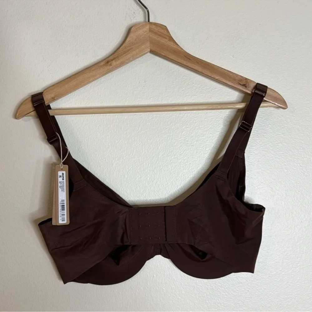 Skims ladies smoothing intimates full coverage bra in cocoa size 32DD (2610) - Picture 4 of 6